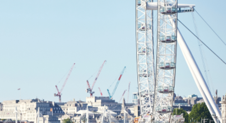 London cityscape and river Thames